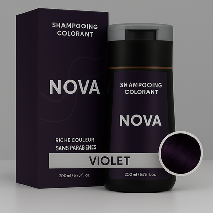 shampoing colorant instantané